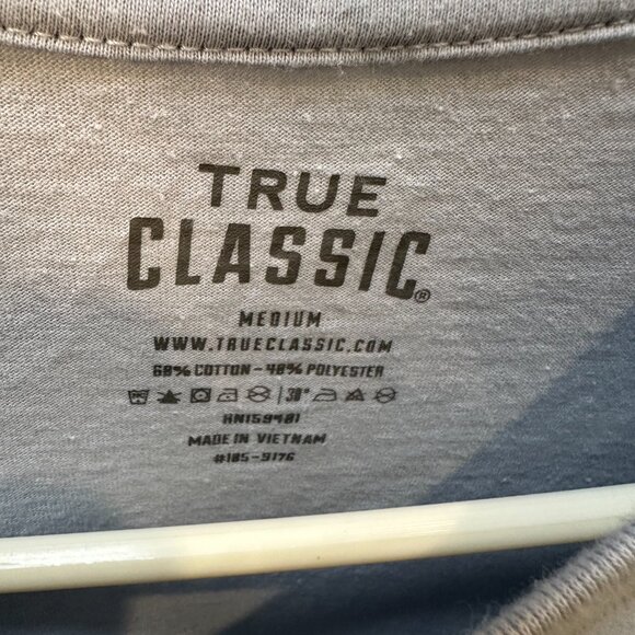 Men's True Classic Light Blue Essential Tee - Size M - Picture 3 of 4
